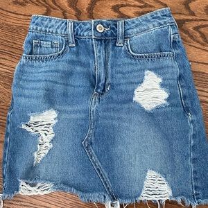 Ripped denim Skirt